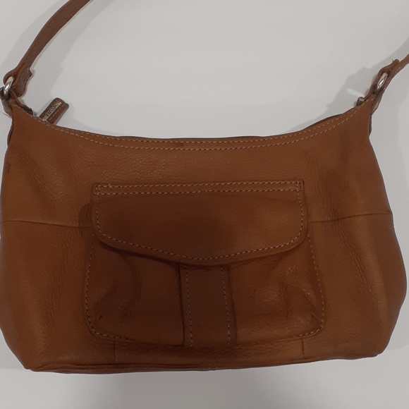 Fossil Y2k  leather Brown shoulder bag - Picture 2 of 16